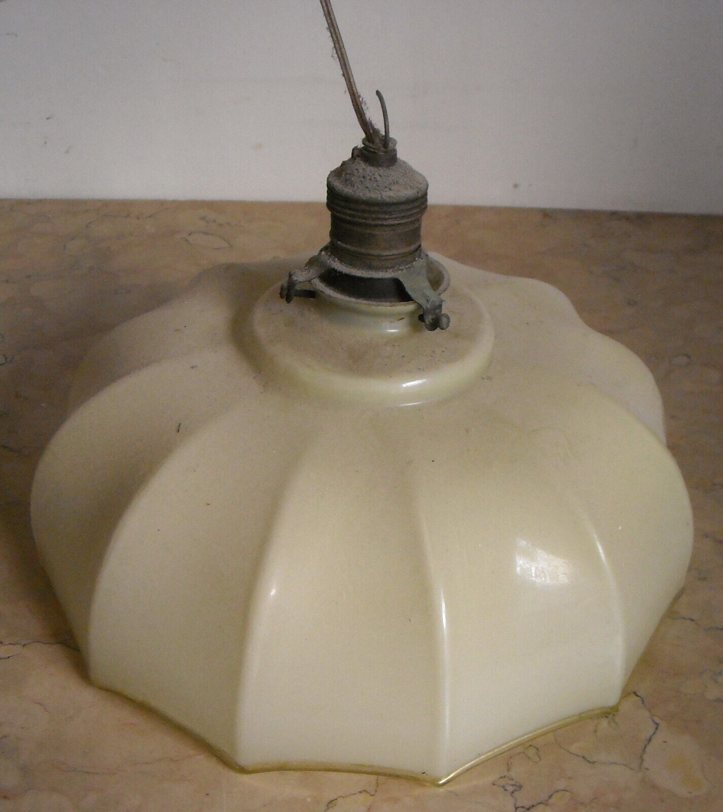 Coppa Per Lampadario In Vetro Opalescente