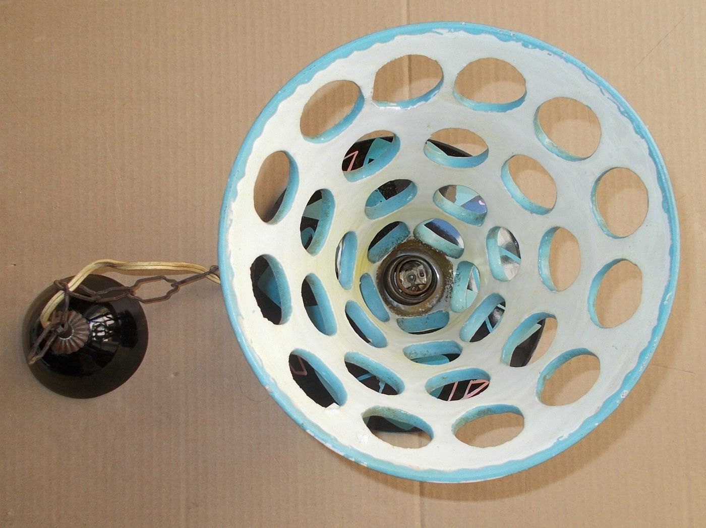 Lampadario Artistico In Ceramica Da Collezione