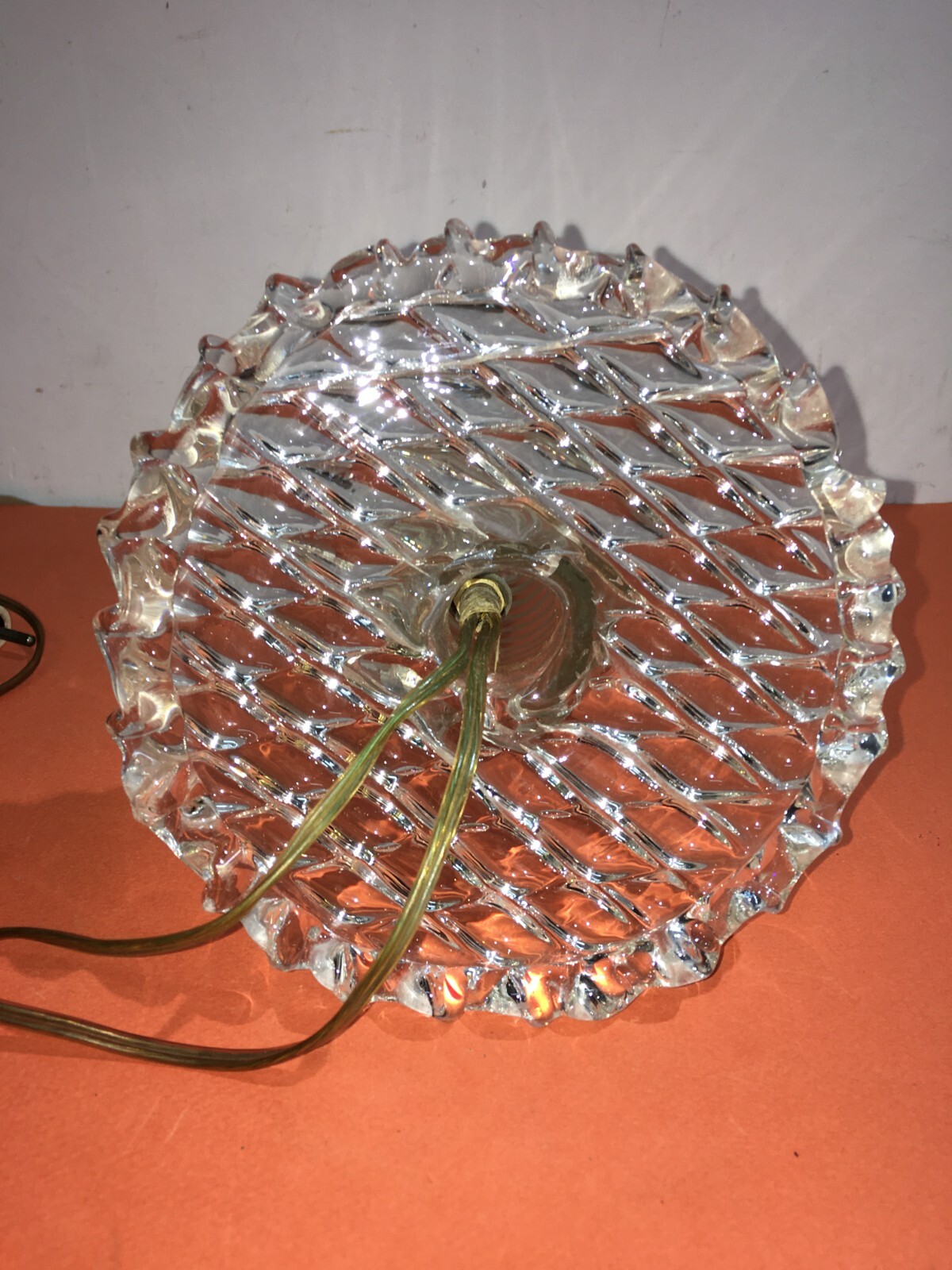 Lampada Decorativa In Vetro A Forma Di Candeliere, Murano