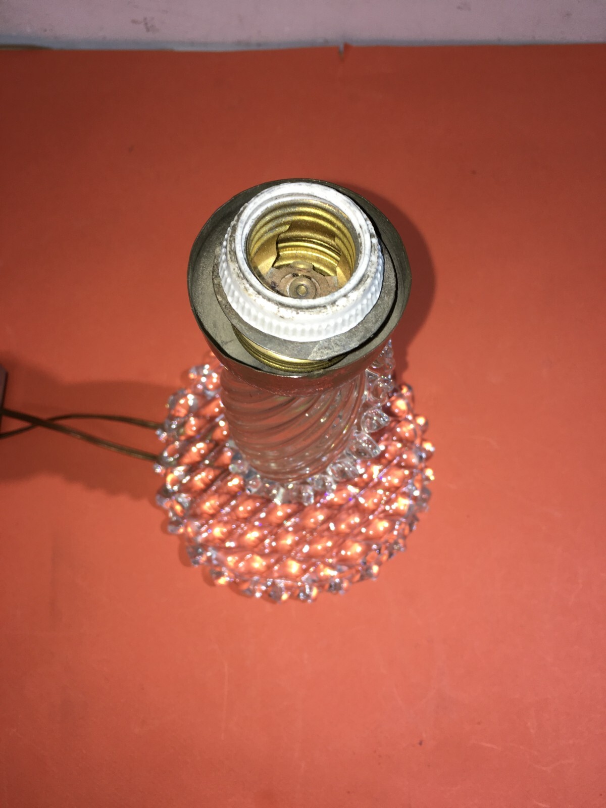 Lampada Decorativa In Vetro A Forma Di Candeliere, Murano