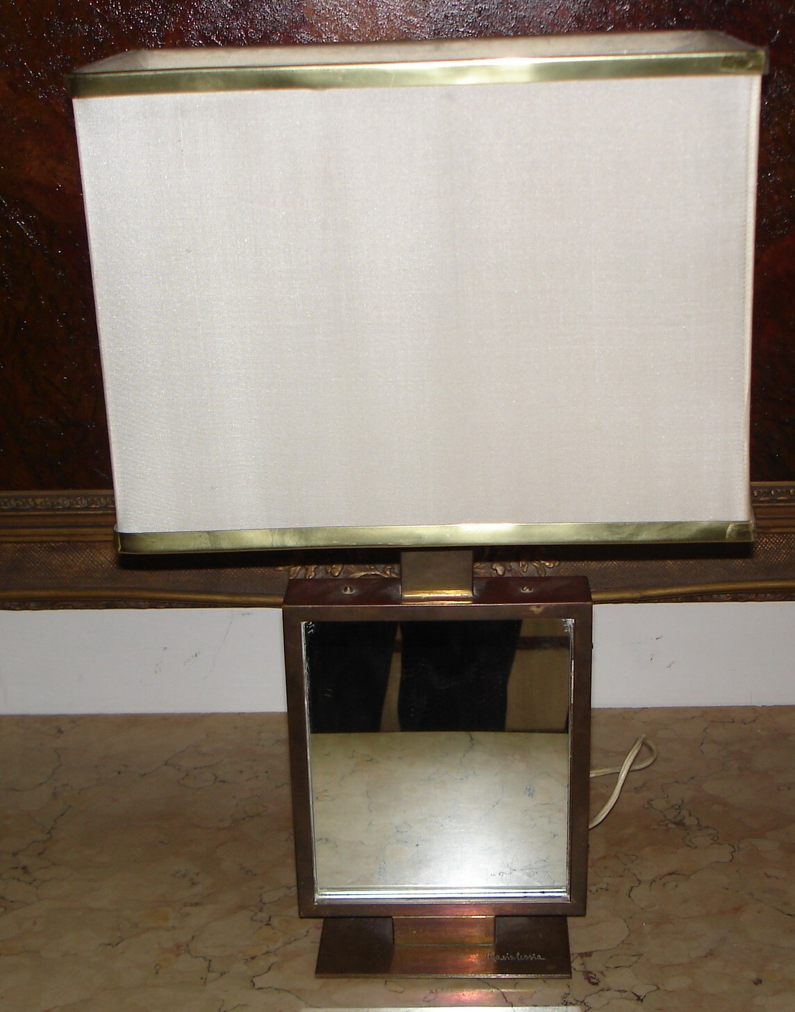 Lampada Da Tavolo Decorativa Firmata Marialessia, Anni '70