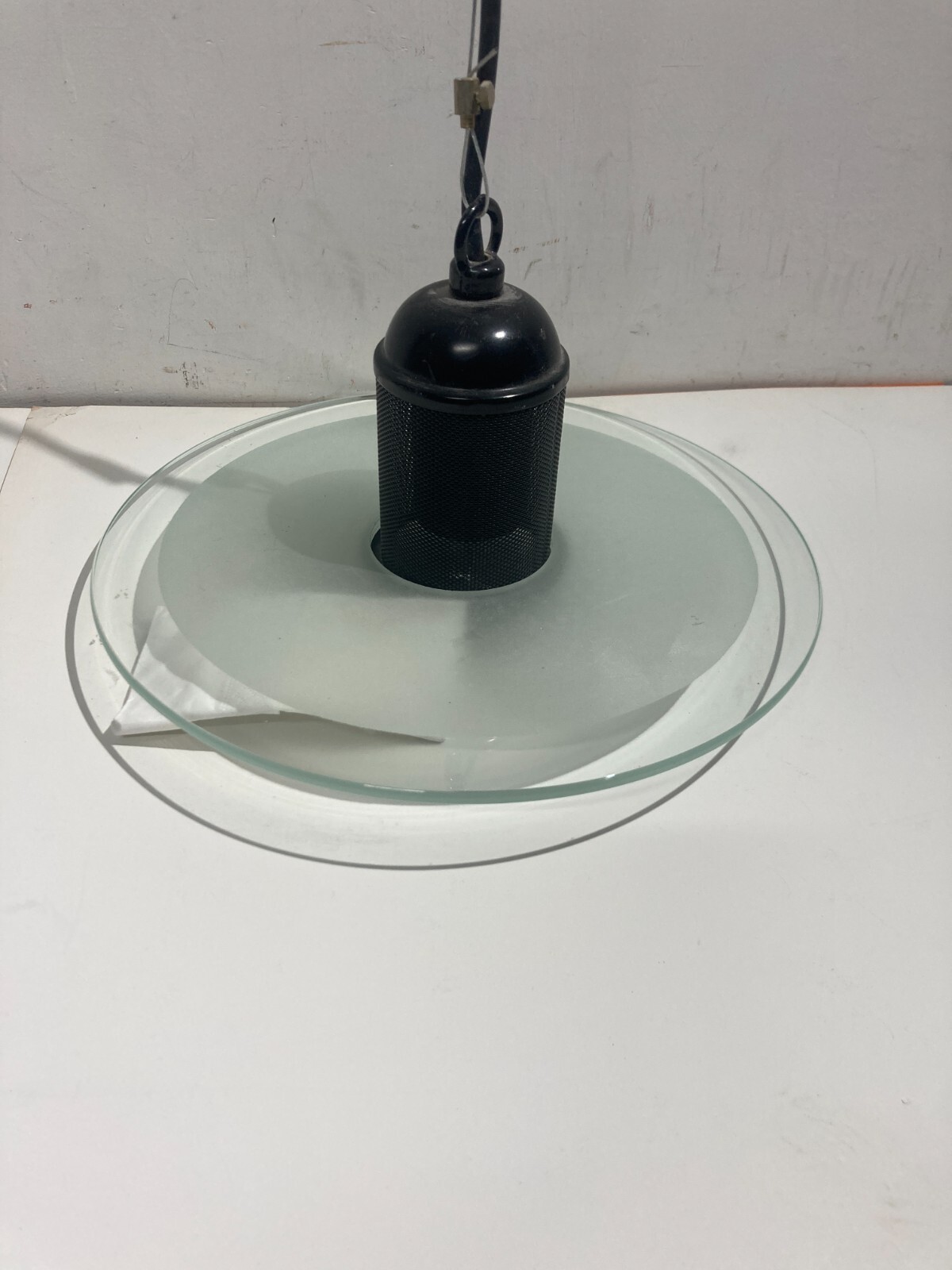 Lampada A Sospensione Di Design Italiano In Metallo E Vetro