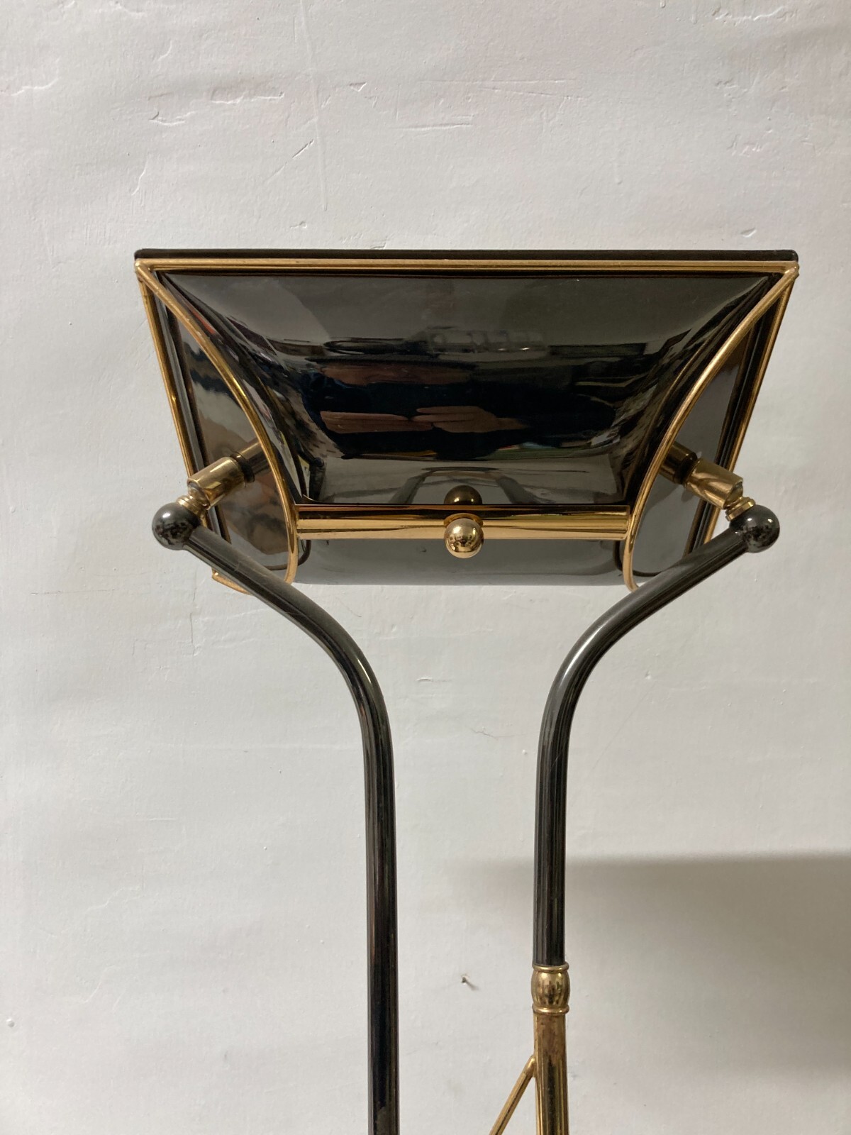 Lampada Piantana Di Design Modernariato Con Dorature, Vintage