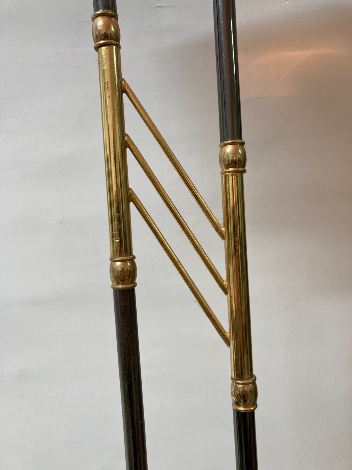 Lampada Piantana Di Design Modernariato Con Dorature, Vintage