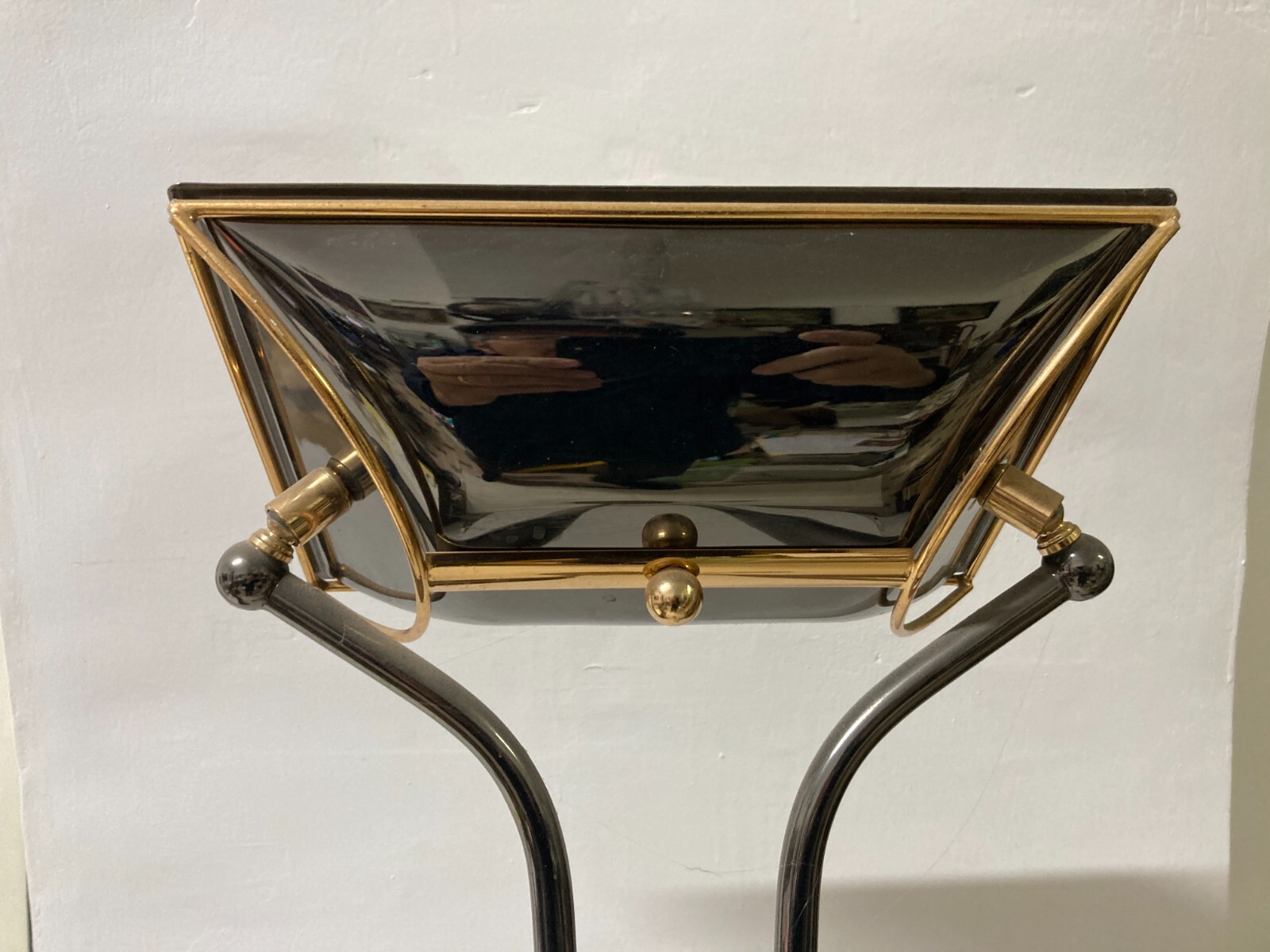 Lampada Piantana Di Design Modernariato Con Dorature, Vintage