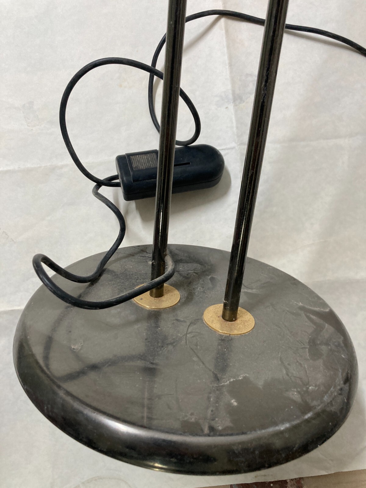 Lampada Piantana Di Design Modernariato Con Dorature, Vintage