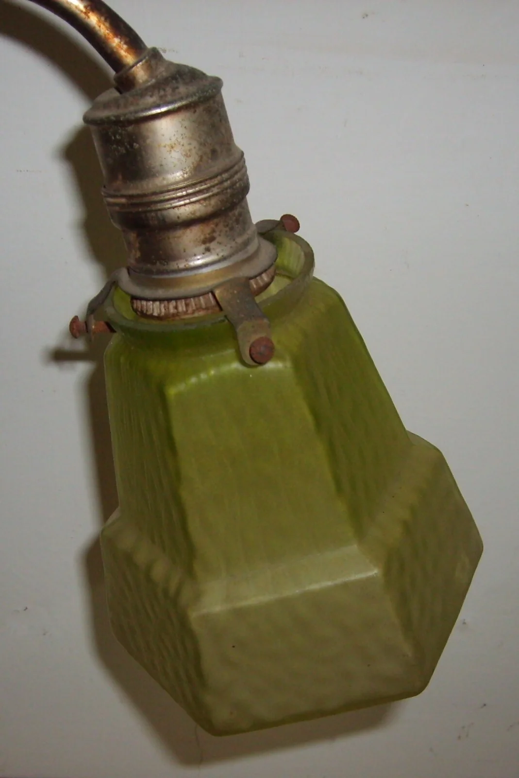 Antique Liberty-Style Table Lamp in Nickel-Plated Brass