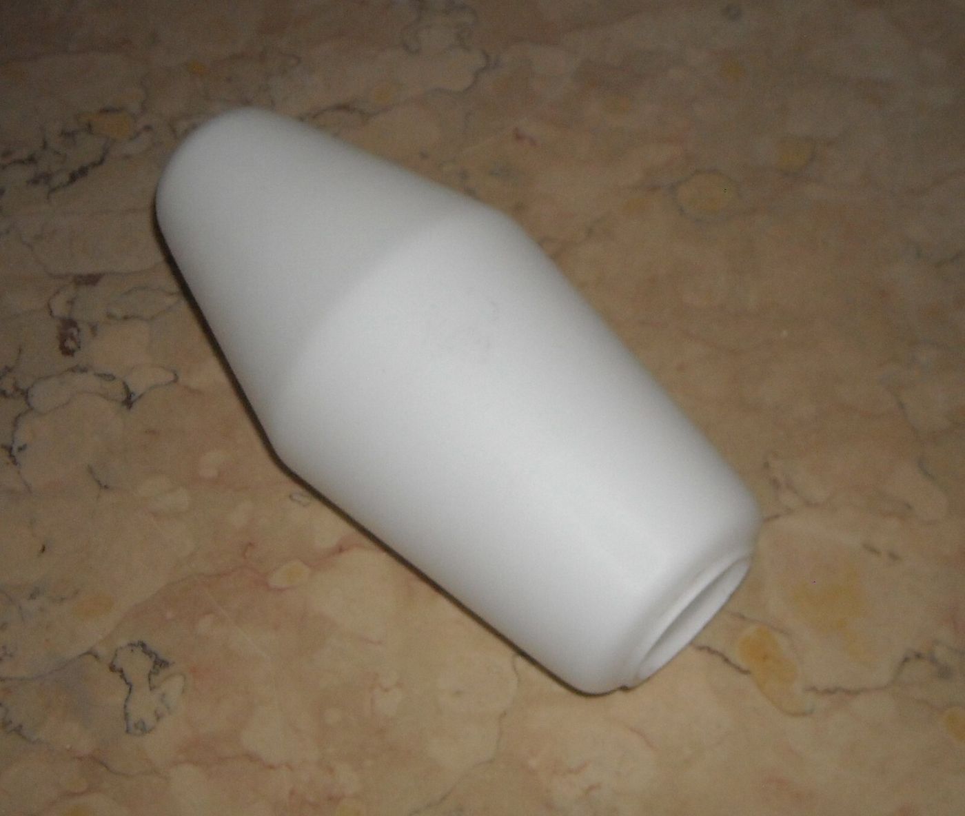 Coppa Per Lampada In Vetro Opalescente Bianco, Design Metà Novecento