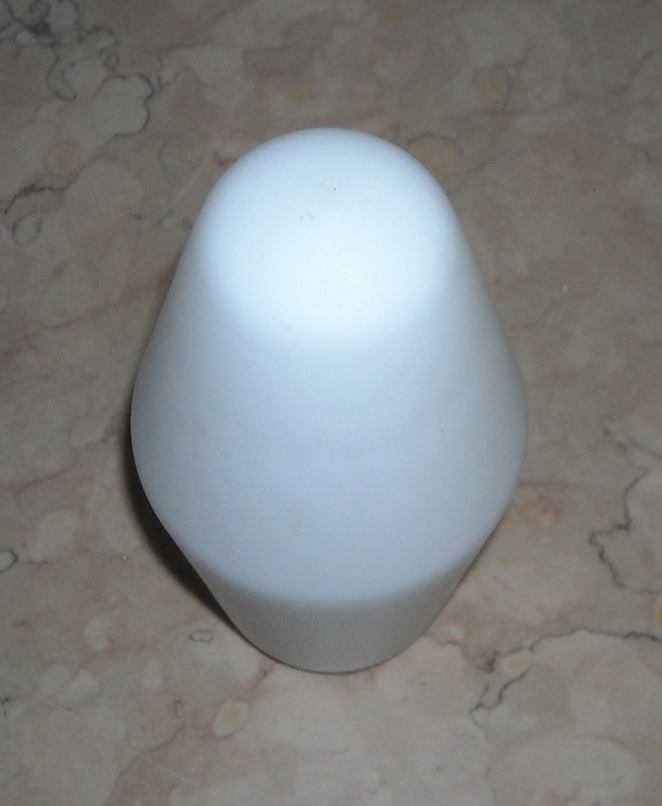 Coppa Per Lampada In Vetro Opalescente Bianco, Design Metà Novecento