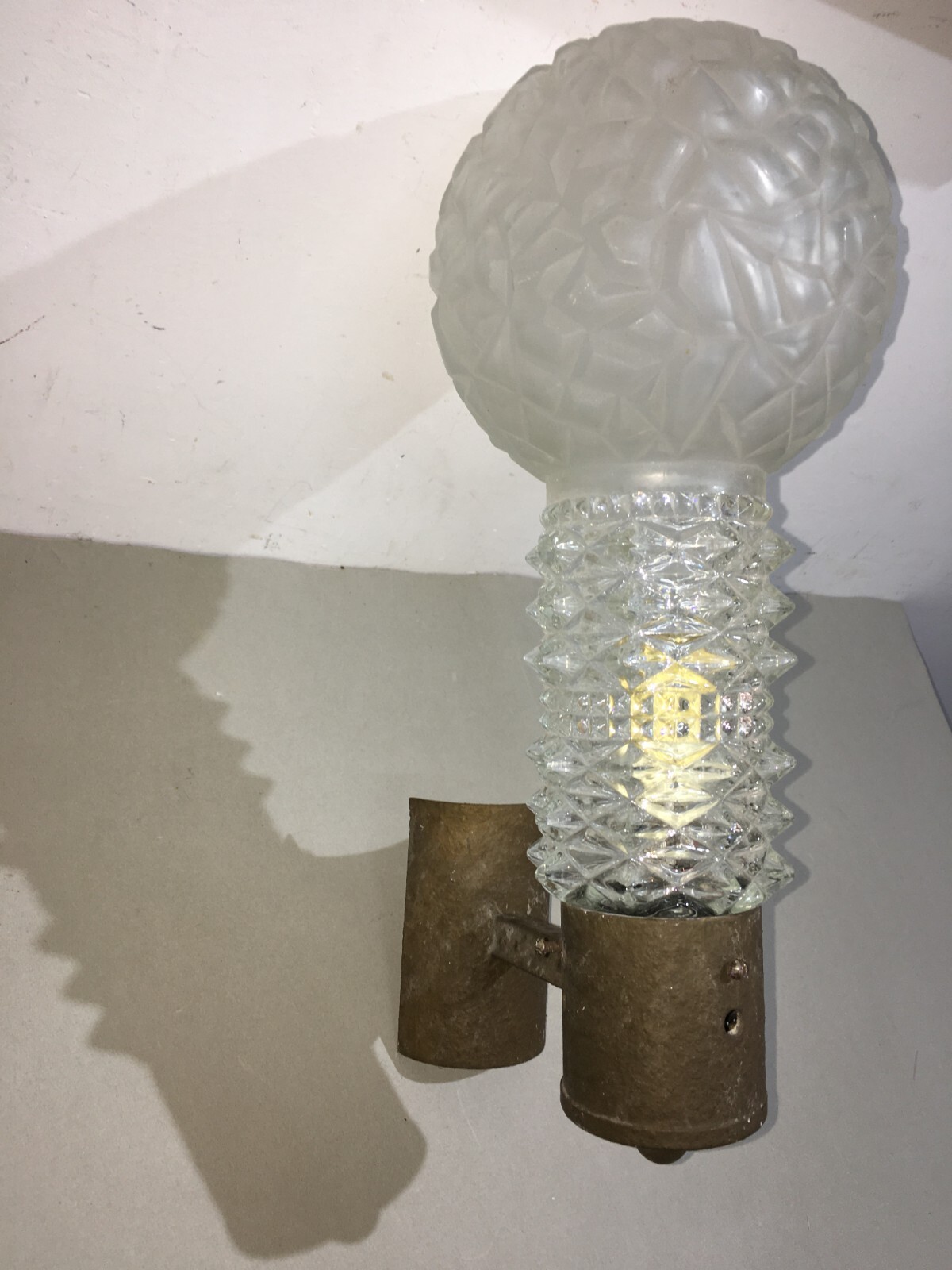 Lampada Da Muro Antica Con Decori Floreali In Stile Liberty