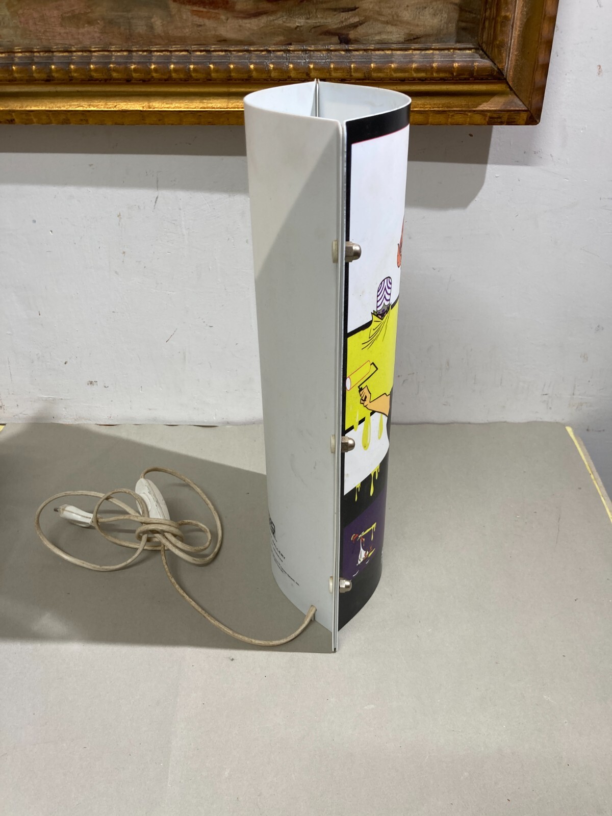 Lampada Artistica Slamp S. Tube Cartoon Network Gallery, Ispirazione Piet Mondrian, Design Samuel Parker, 2004