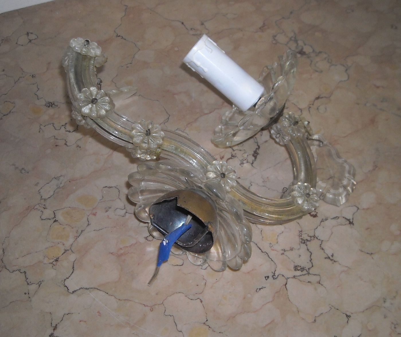 Applique Da Muro In Vetro Di Murano, Prima Metà Del '900