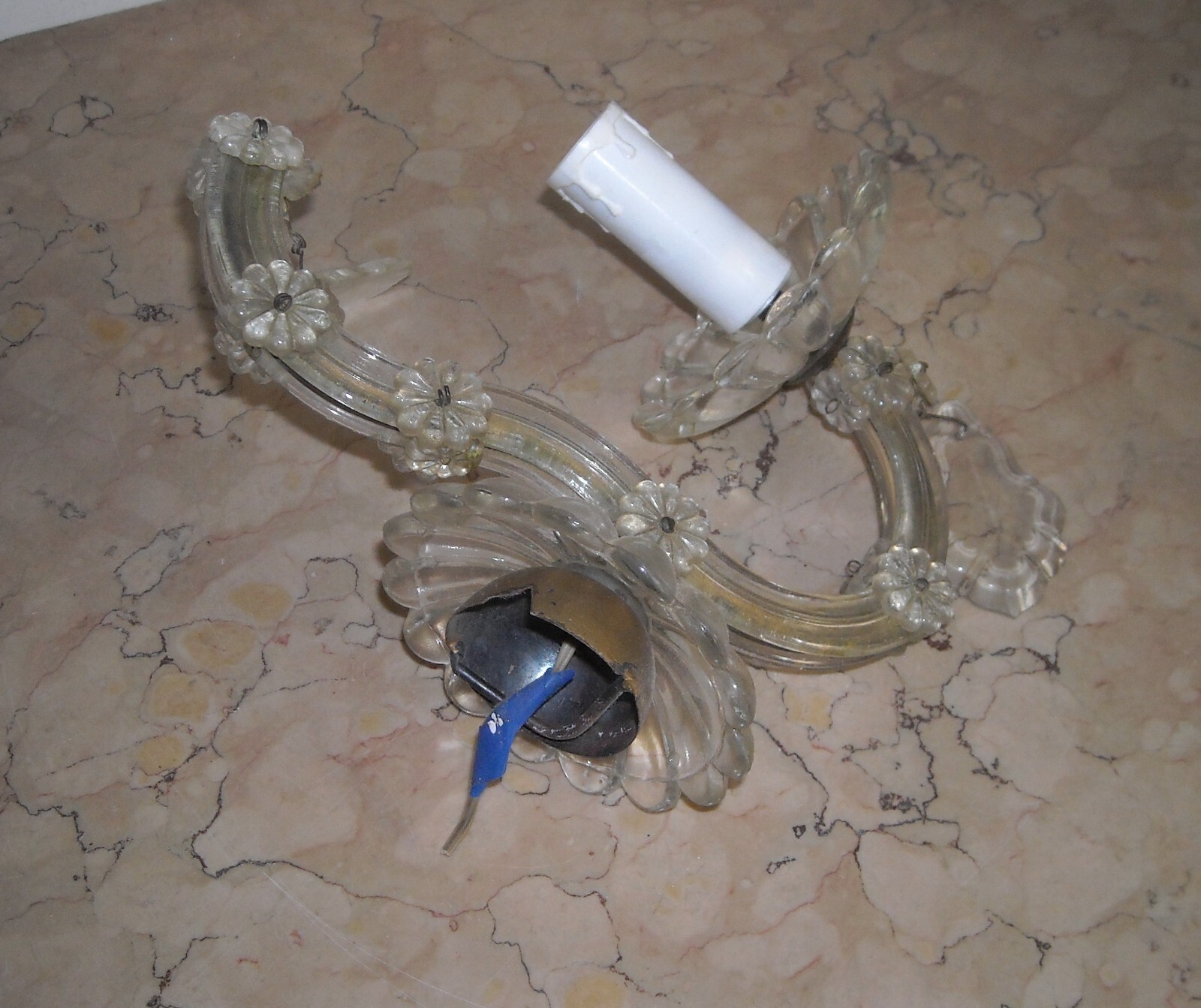 Applique Da Muro In Vetro Di Murano, Prima Metà Del '900