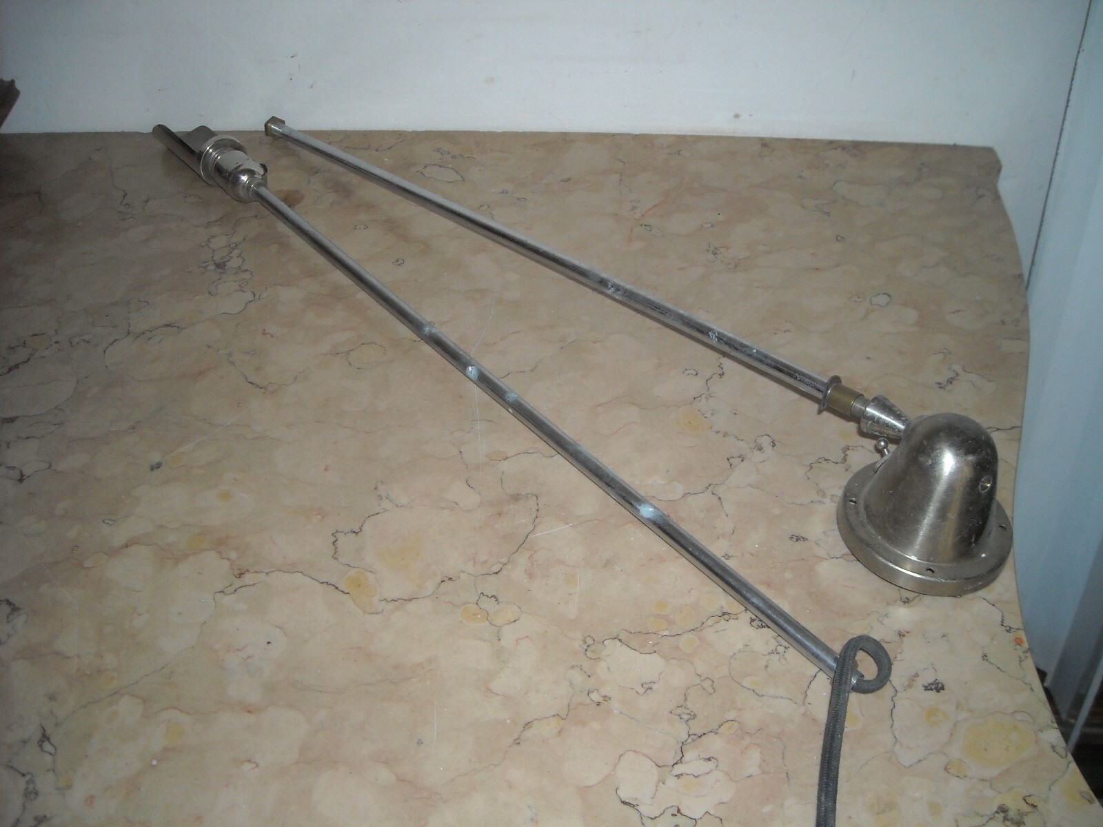 Illuminazione Design Vintage Lampada A Stelo Cromata Decorativa