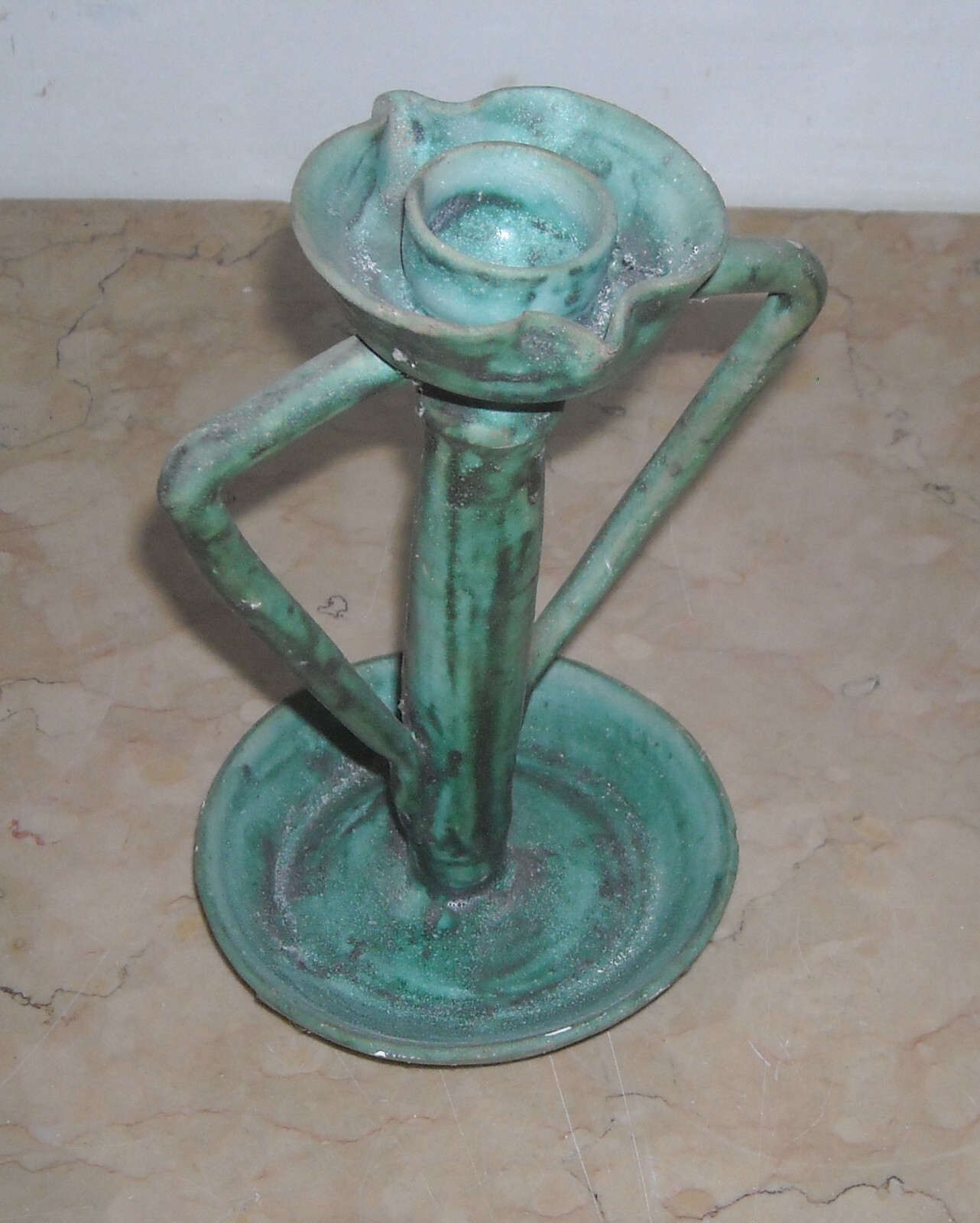 Decorativa Lampada Da Tavola In Ceramica Di Vietri, Manifattura Avallone