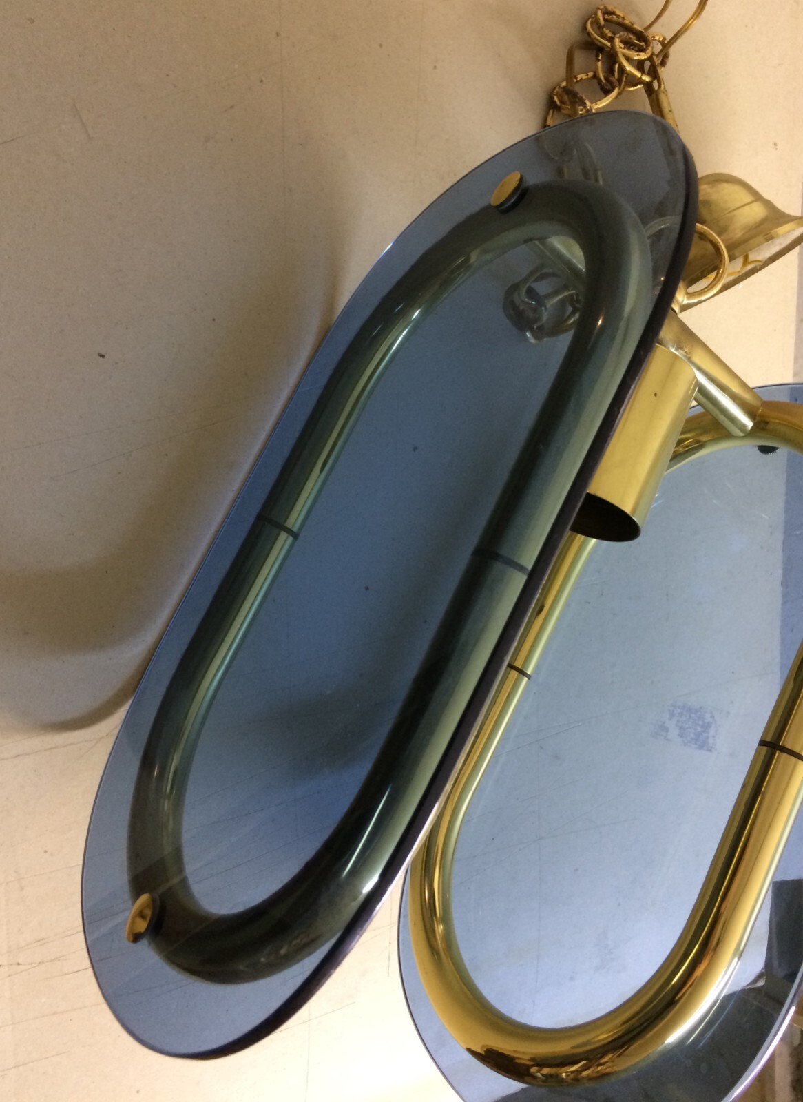 Lampadario A Sospensione Di Design In Vetro   Modernariato Anni '60/'70