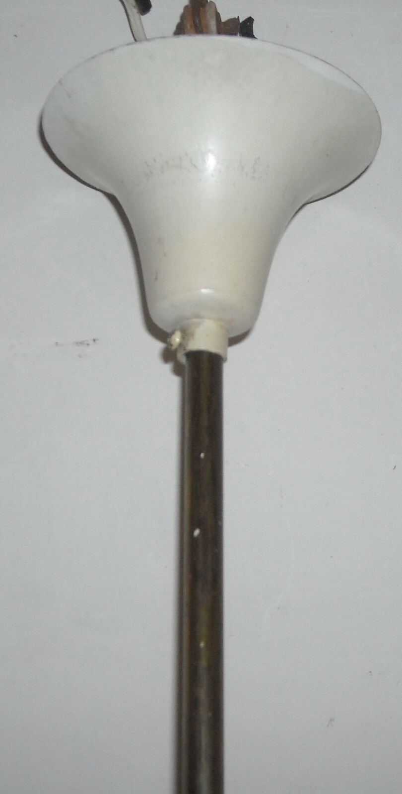 Lampadario d'Epoca In Vetro E Metallo Di Gusto Spaziale, Anni '50 '60