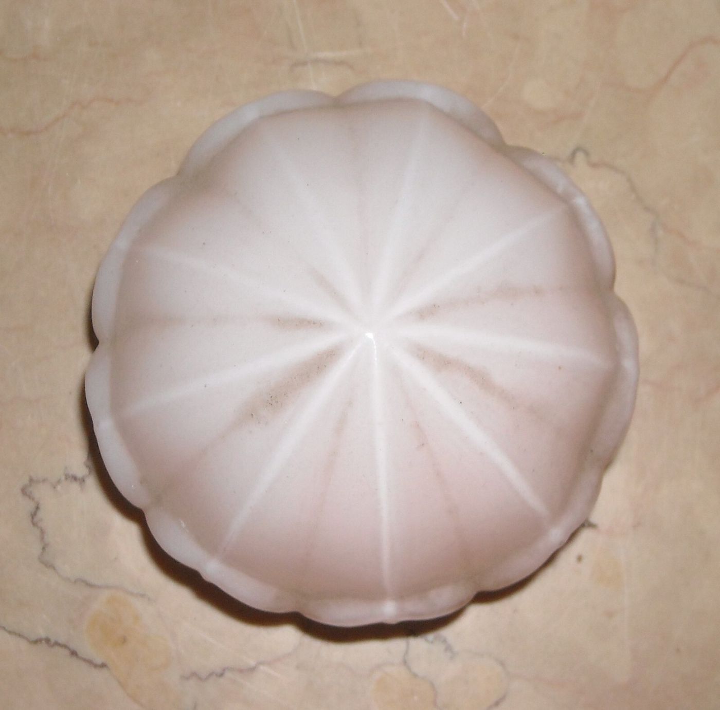 Coppa Per Lampada O Lampadario In Vetro Opalescente Rosa