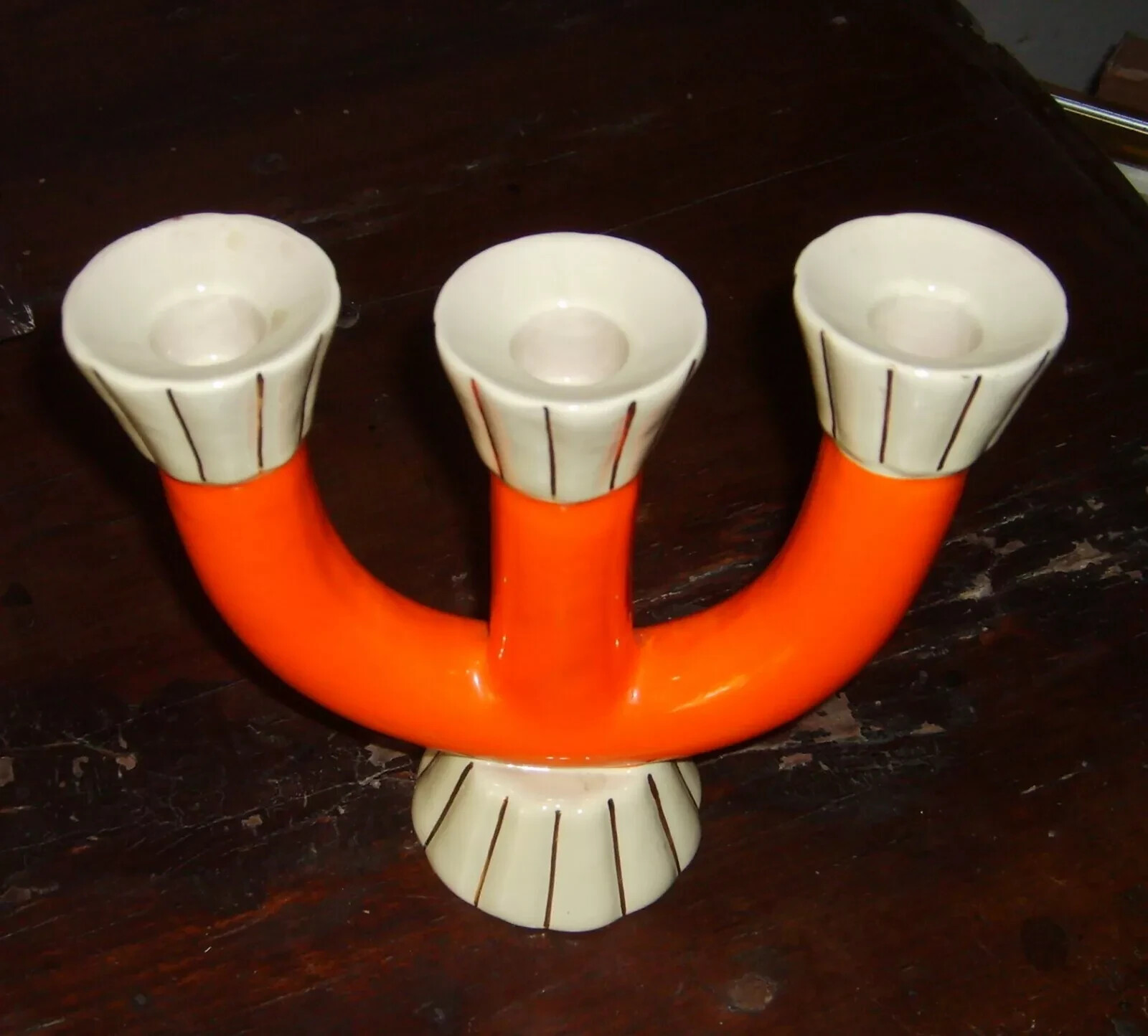 Candelabro In Ceramica Pucci Umbertide, Design Art Déco