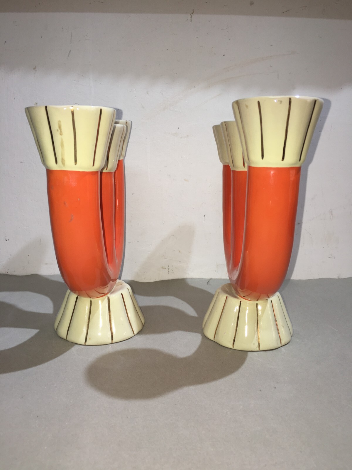 Candelabro In Ceramica Pucci Umbertide, Design Art Déco