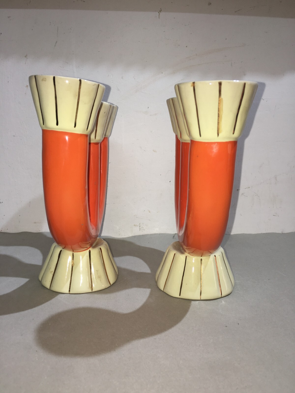 Candelabro In Ceramica Pucci Umbertide, Design Art Déco