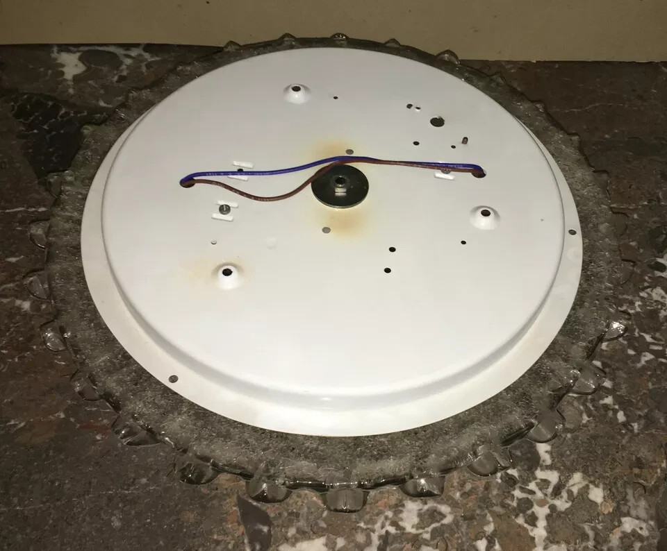 Lampada Plafoniera In Vetro Modellato, Complemento d'Arredo Design