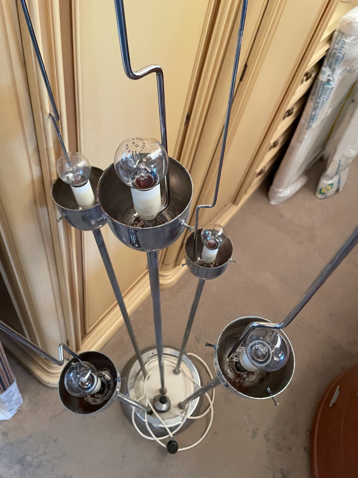 Modernariato, Design E Illuminazione: Lampada Mazzega Con Vetri Tubolari Sfumati