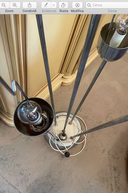 Modernariato, Design E Illuminazione: Lampada Mazzega Con Vetri Tubolari Sfumati