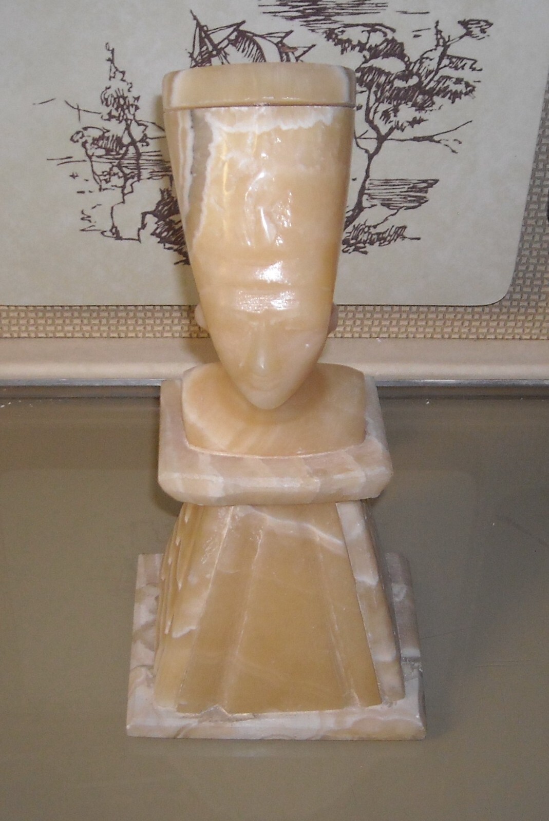Esotismo E Fascino Dell'Egitto: Lampada Scultura Busto Di Faraone