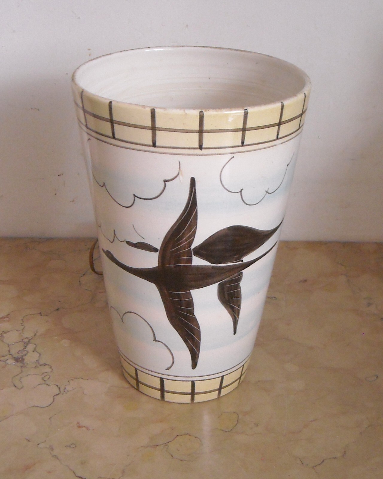 Lampada Da Tavolo Pubblicitaria Elettroricci In Ceramica, Bari