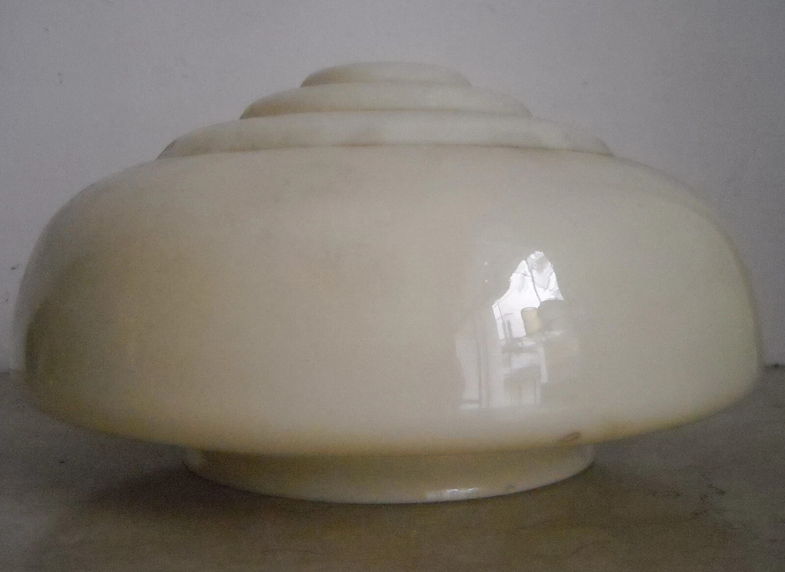 Modernariato E Design: Coppa Per Lampada O Lampadario In Vetro d'Epoca, Bel Modellato