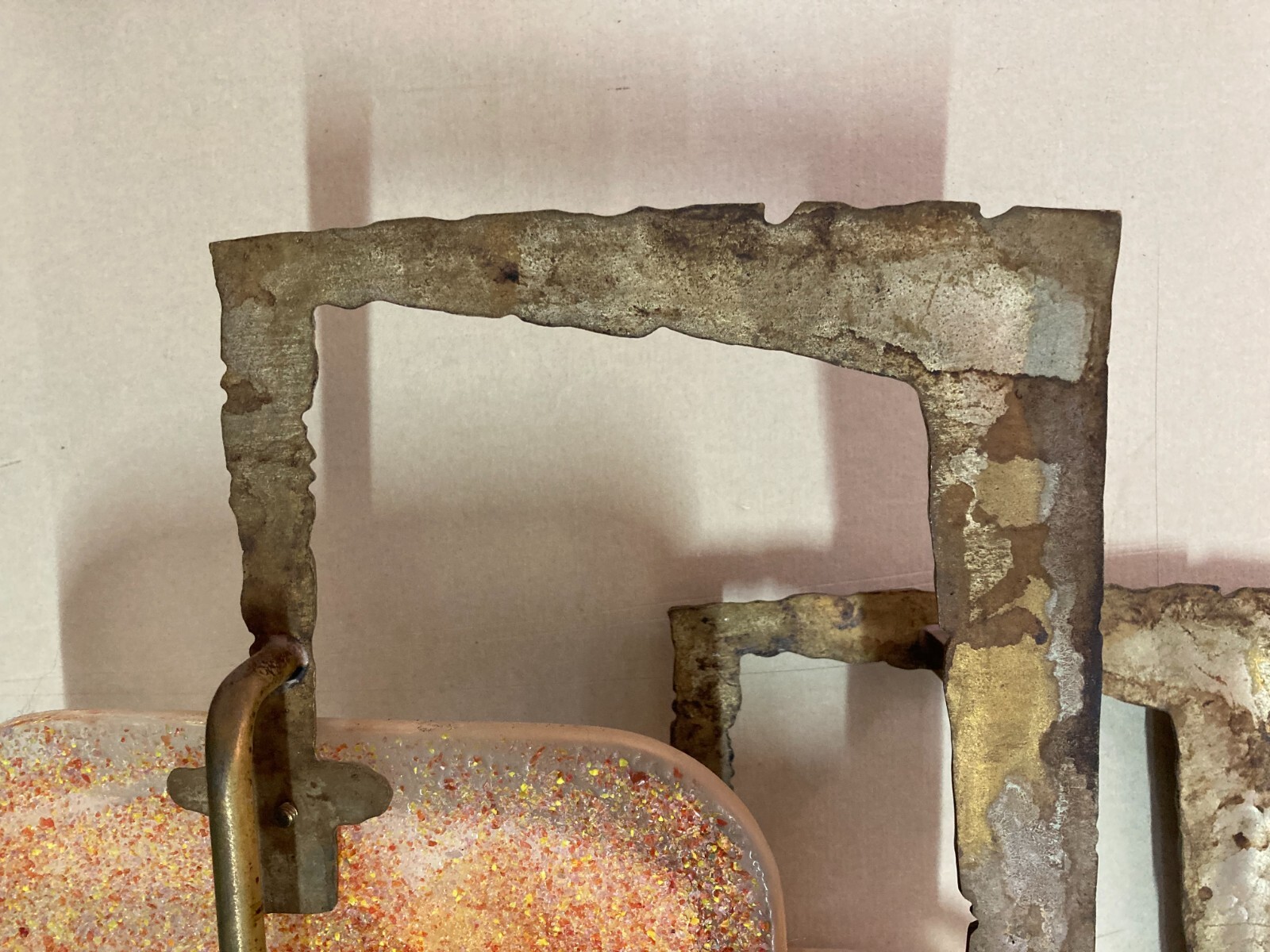 Modernariato, Design: Lampada Applique Scultorea Di Brotto Con Vetri