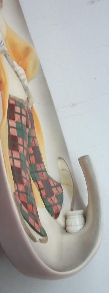 Artistica Lampada Da Parete In Ceramica CIA Manna, "Percy" Clown