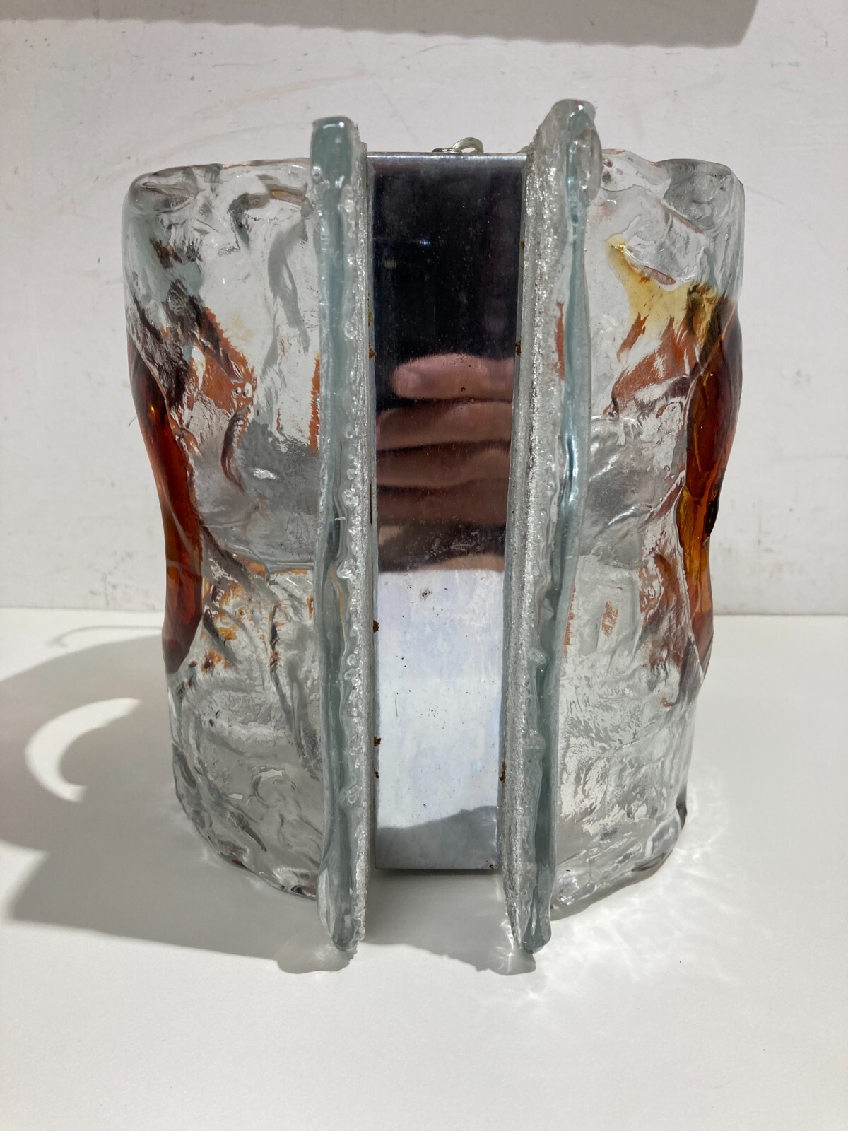 Lampada A Sospensione In Vetro Di Murano Attribuibile A Mazzega