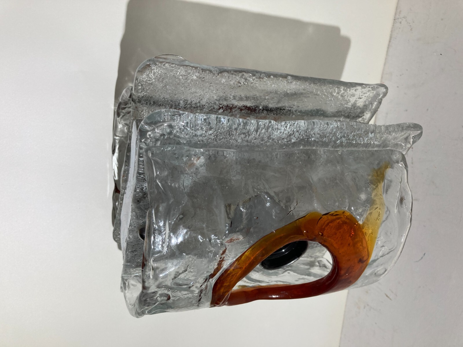 Lampada A Sospensione In Vetro Di Murano Attribuibile A Mazzega