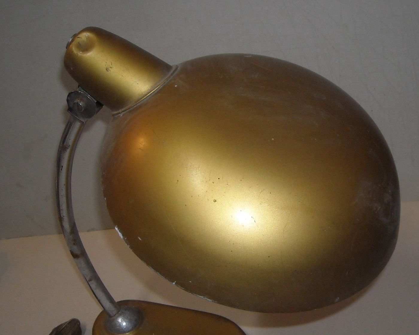 Lampada Da Scrivania Orientabile In Metallo Laccato, Design Anni '50