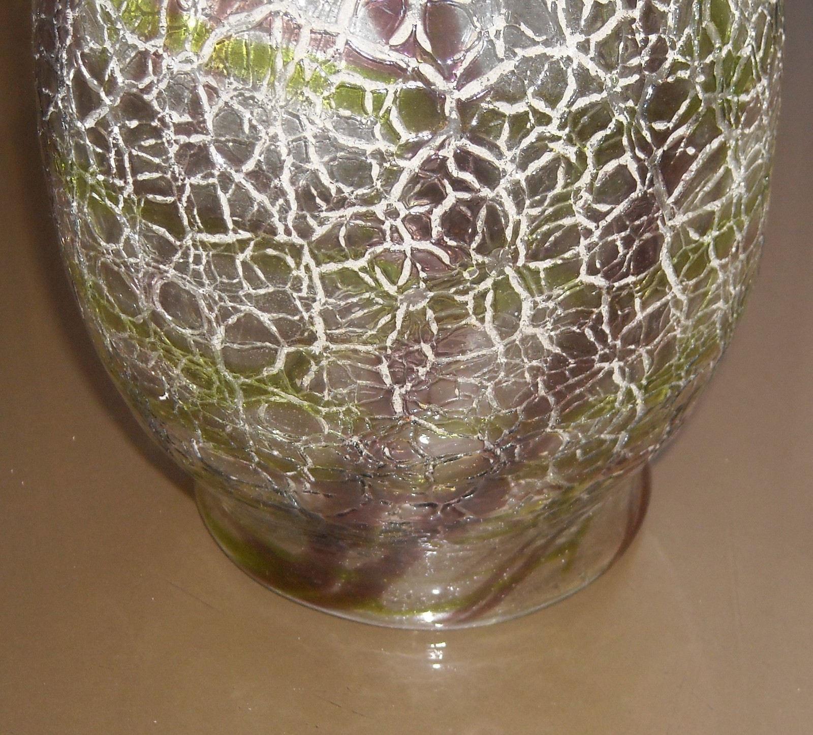 Coppa Per Lampada In Vetro Artistico, Stile Liberty, Primi '900