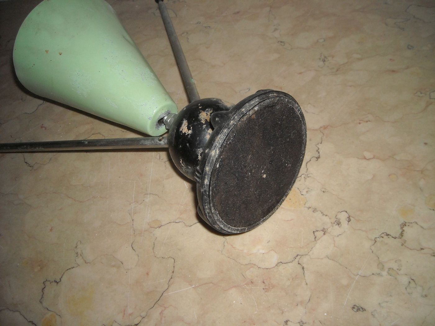 Lampada Da Tavolo Con Antenne Radio TV d'Epoca