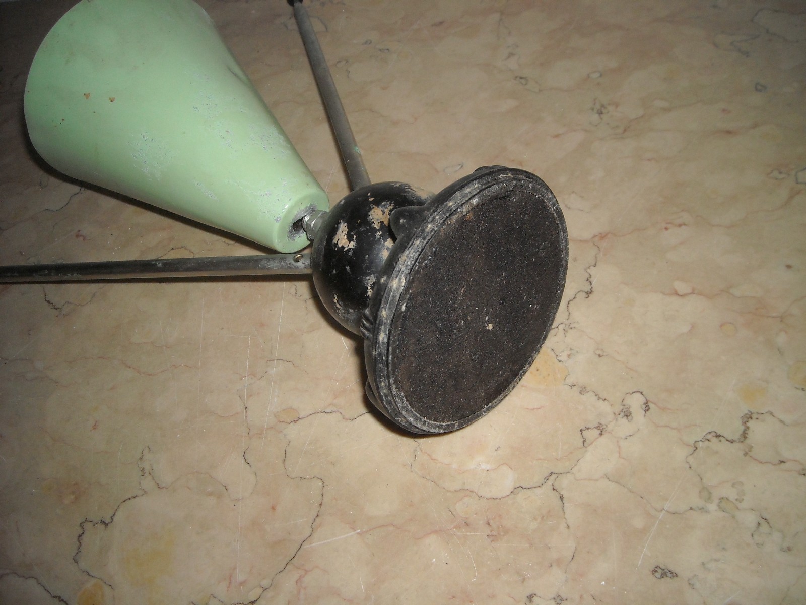 Lampada Da Tavolo Con Antenne Radio TV d'Epoca
