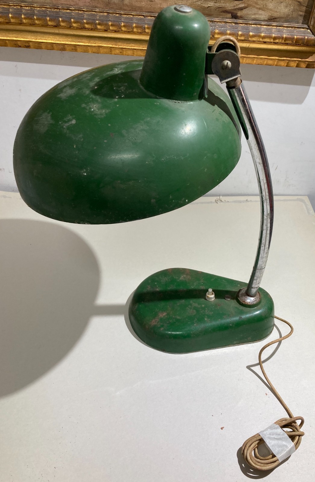 Lampada Da Scrivania Orientabile In Metallo Laccato, Design Anni '50