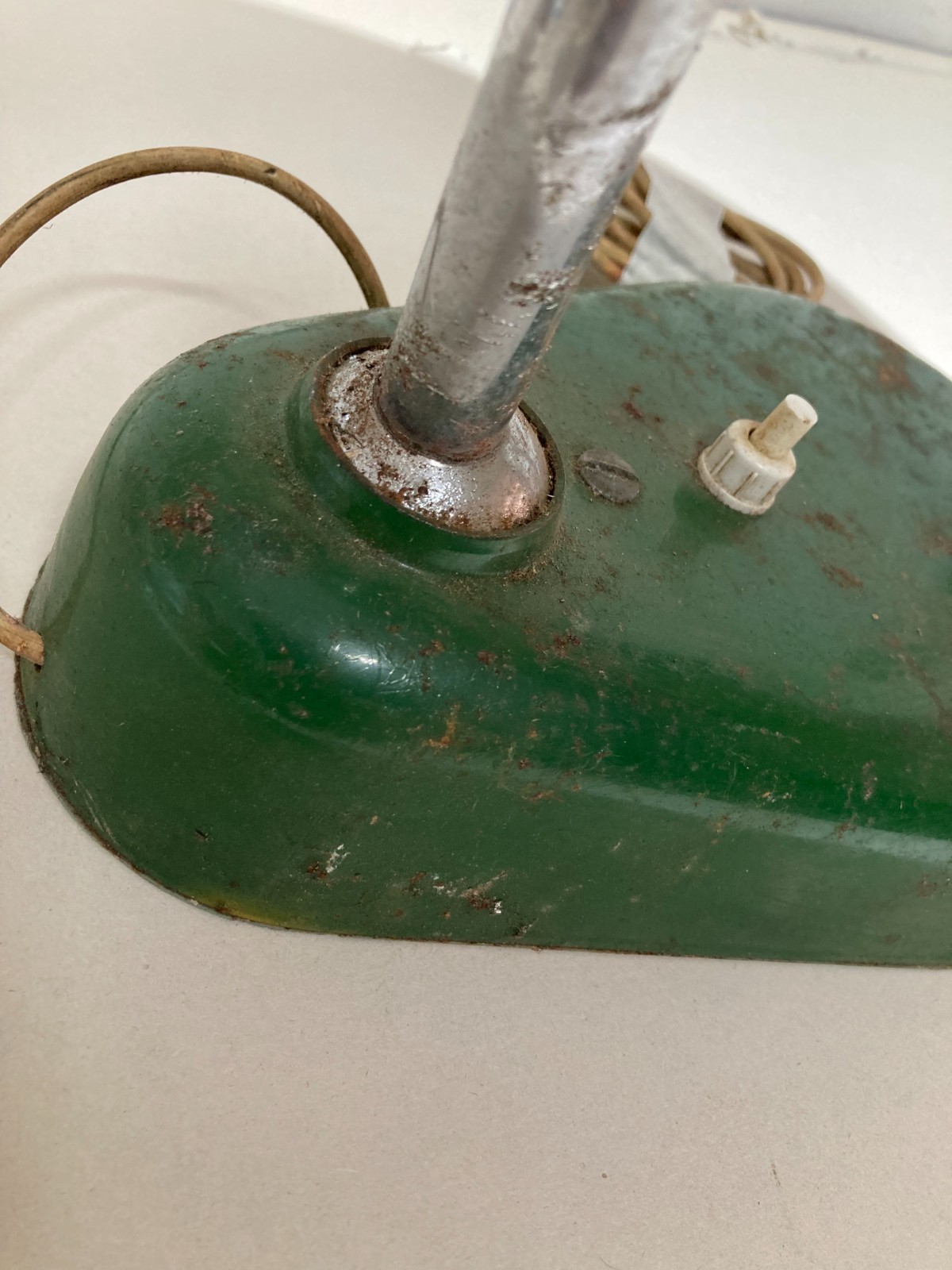 Lampada Da Scrivania Orientabile In Metallo Laccato, Design Anni '50