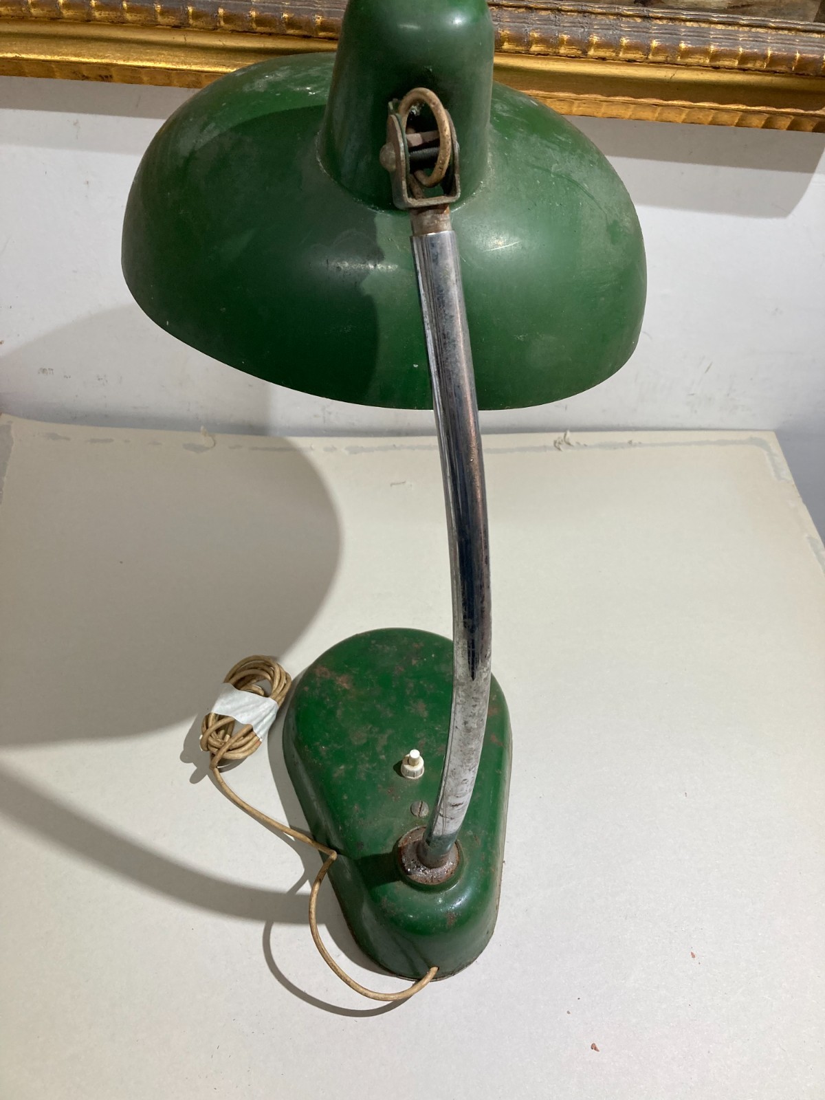 Lampada Da Scrivania Orientabile In Metallo Laccato, Design Anni '50