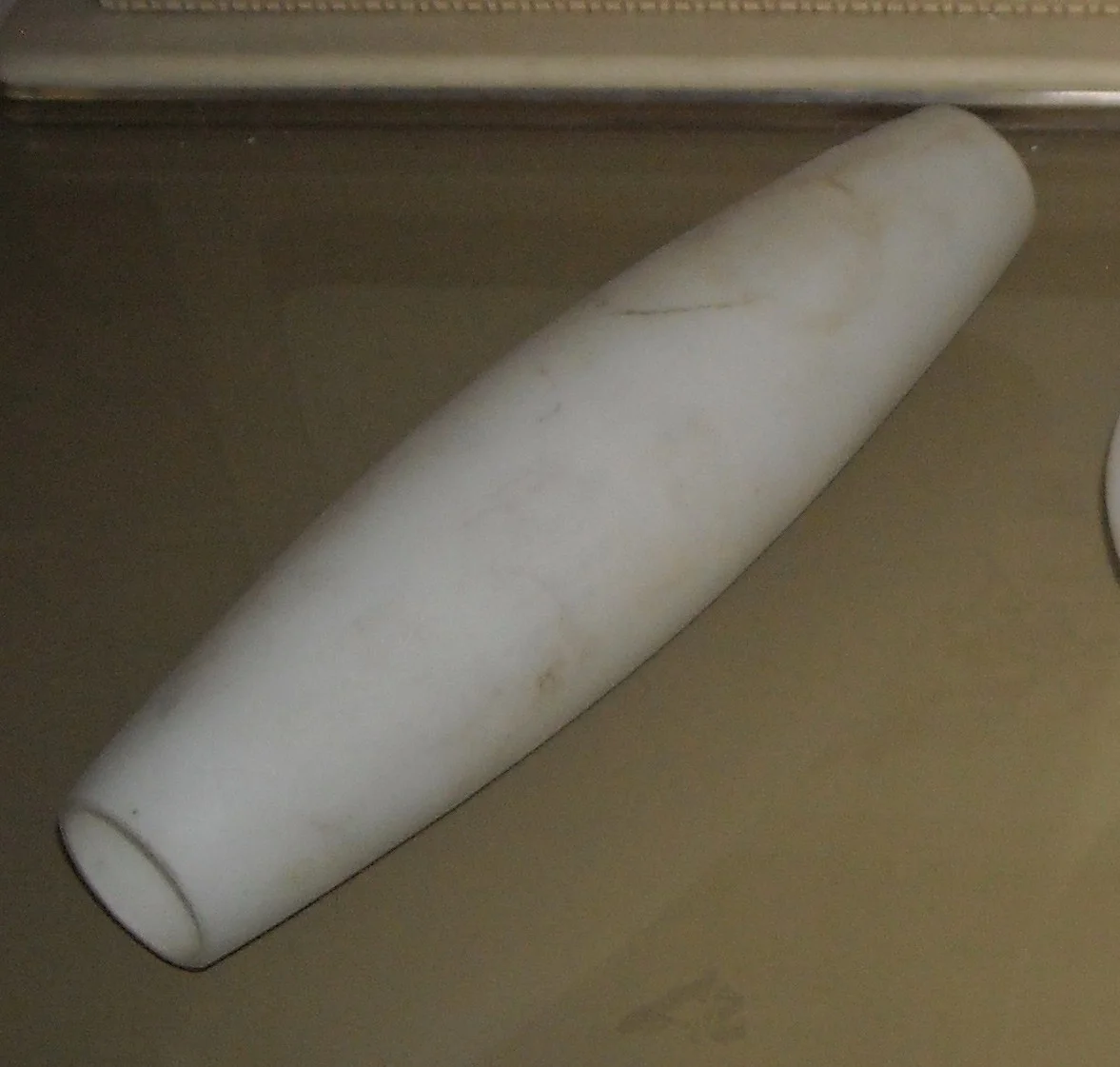 Coppa per Lampada in Vetro d'epoca Modellato Fusolare