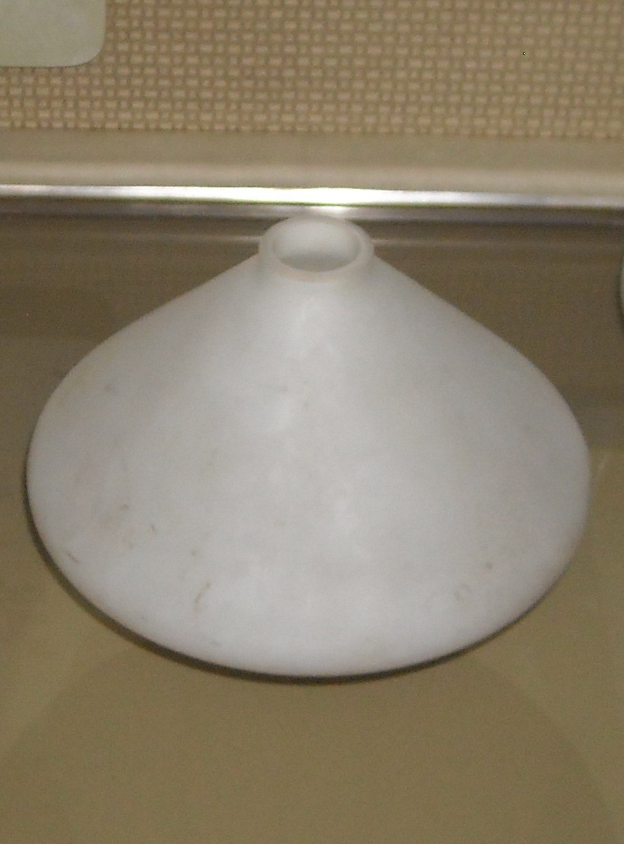 Coppa Per Lampada In Vetro Opalescente (Modernariato)