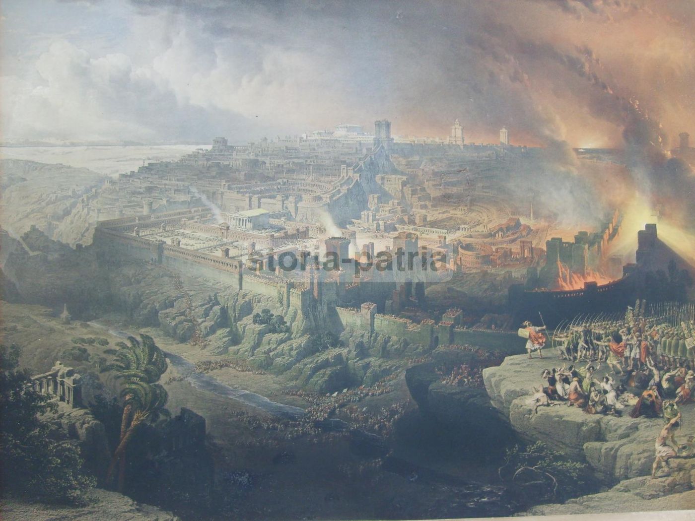 Litografia: La Distruzione Di Gerusalemme (1851), David Roberts E Louis Haghe