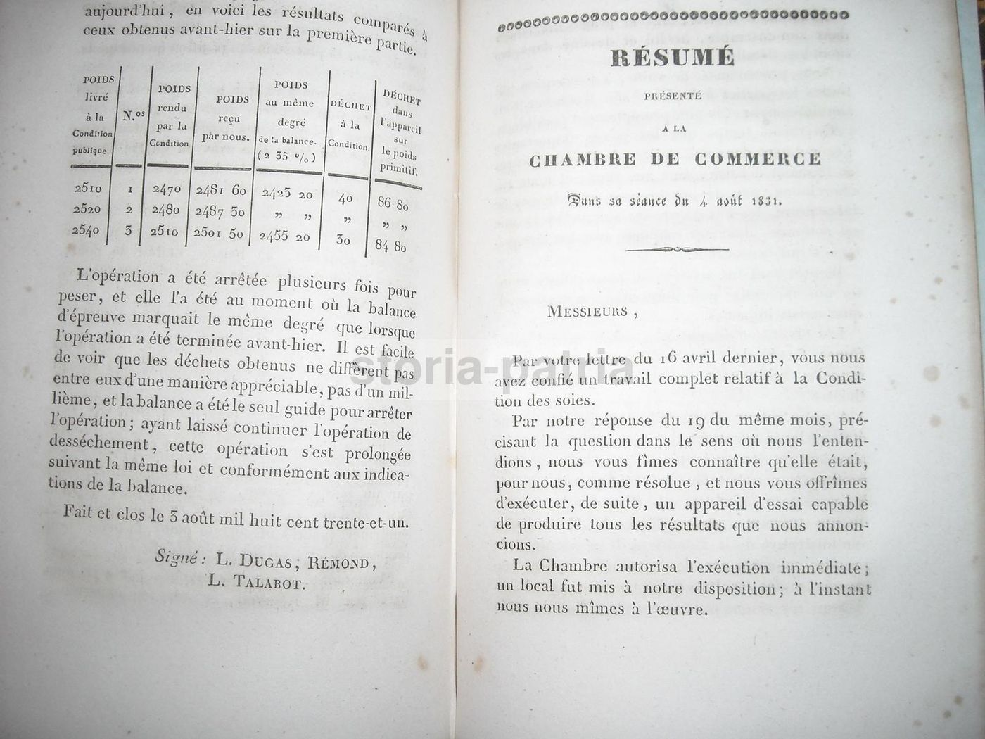 Seta Di Lione 1832 Talabot: Trattato Francese Su Commercio E Produzione