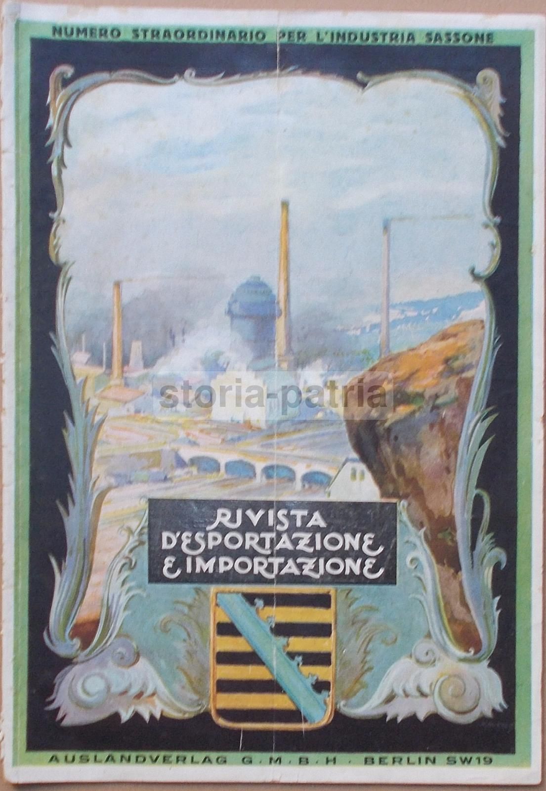 Rivista Commercio Germania 1923: Industria Sassone, Dresda E Pubblicità