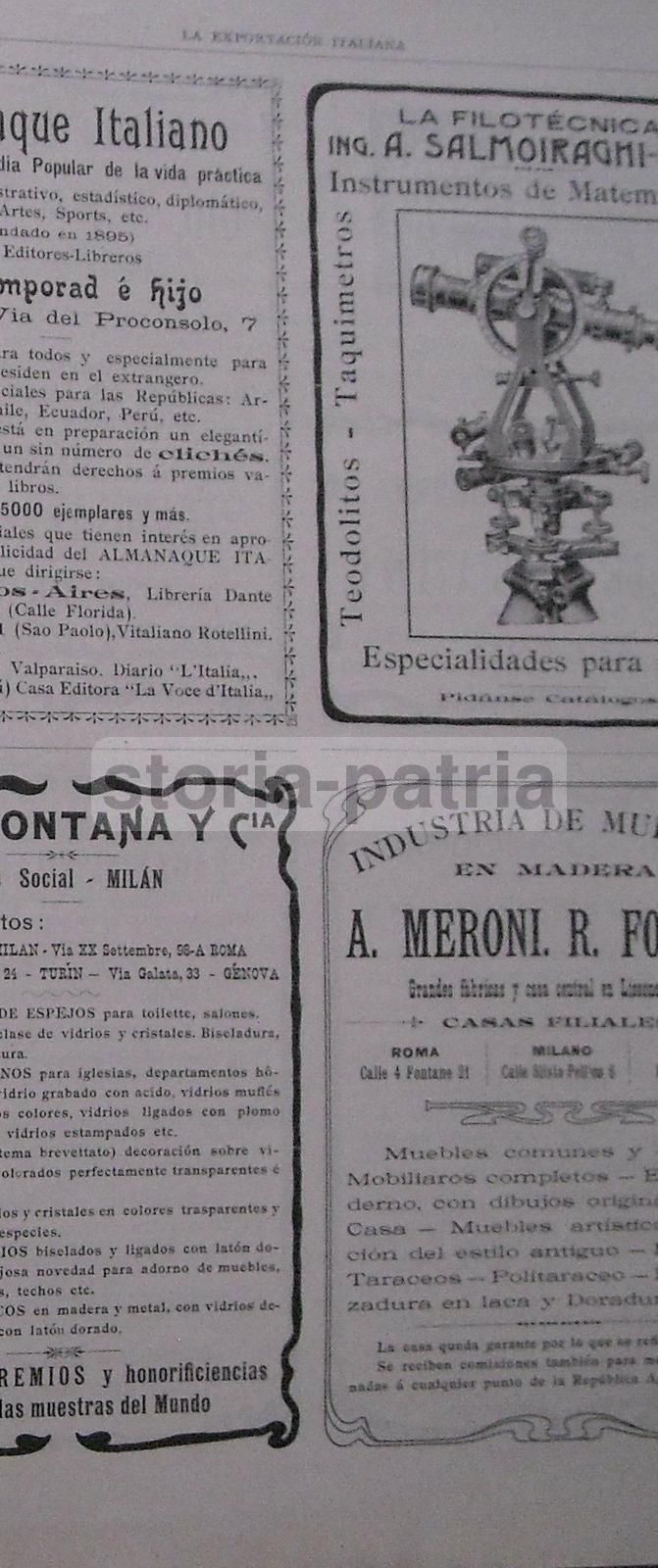 La Exportación Italiana, 1904. Rivista Dell'Unione Delle Camere Di Commercio Italiane