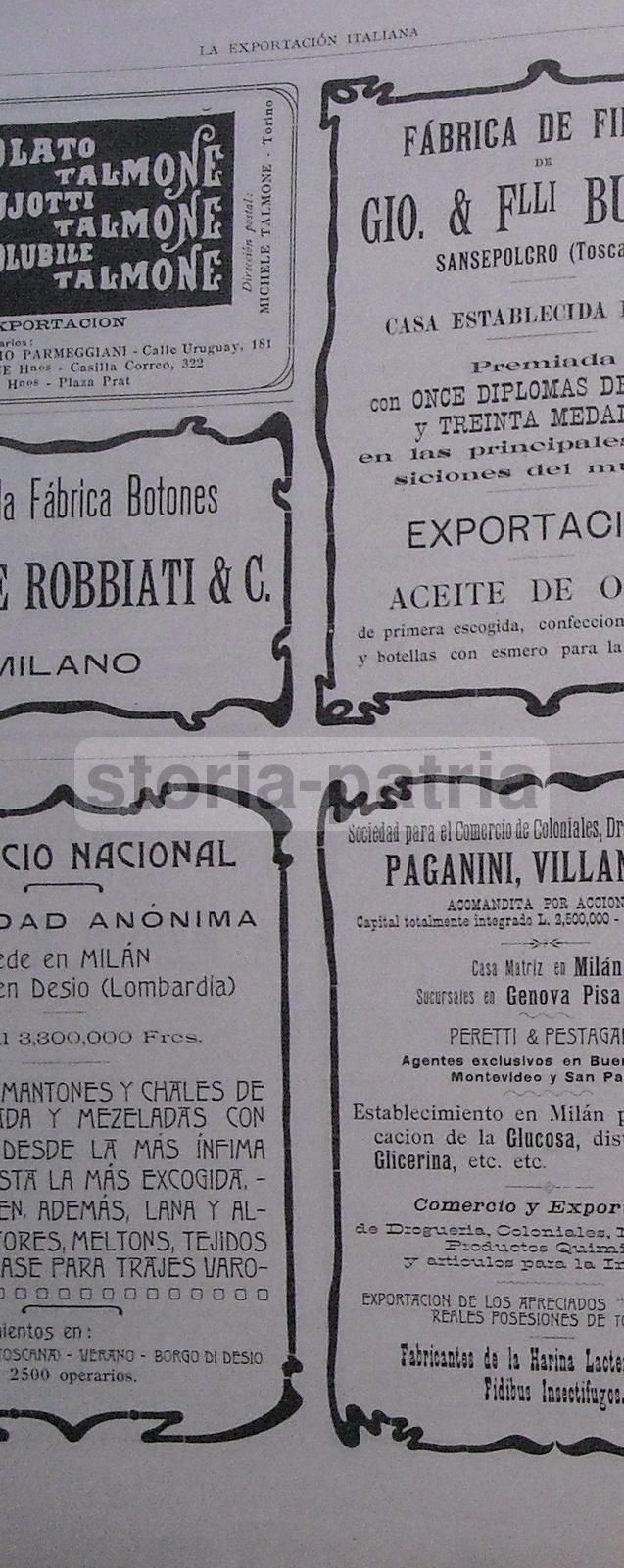 La Exportación Italiana, 1904. Rivista Dell'Unione Delle Camere Di Commercio Italiane