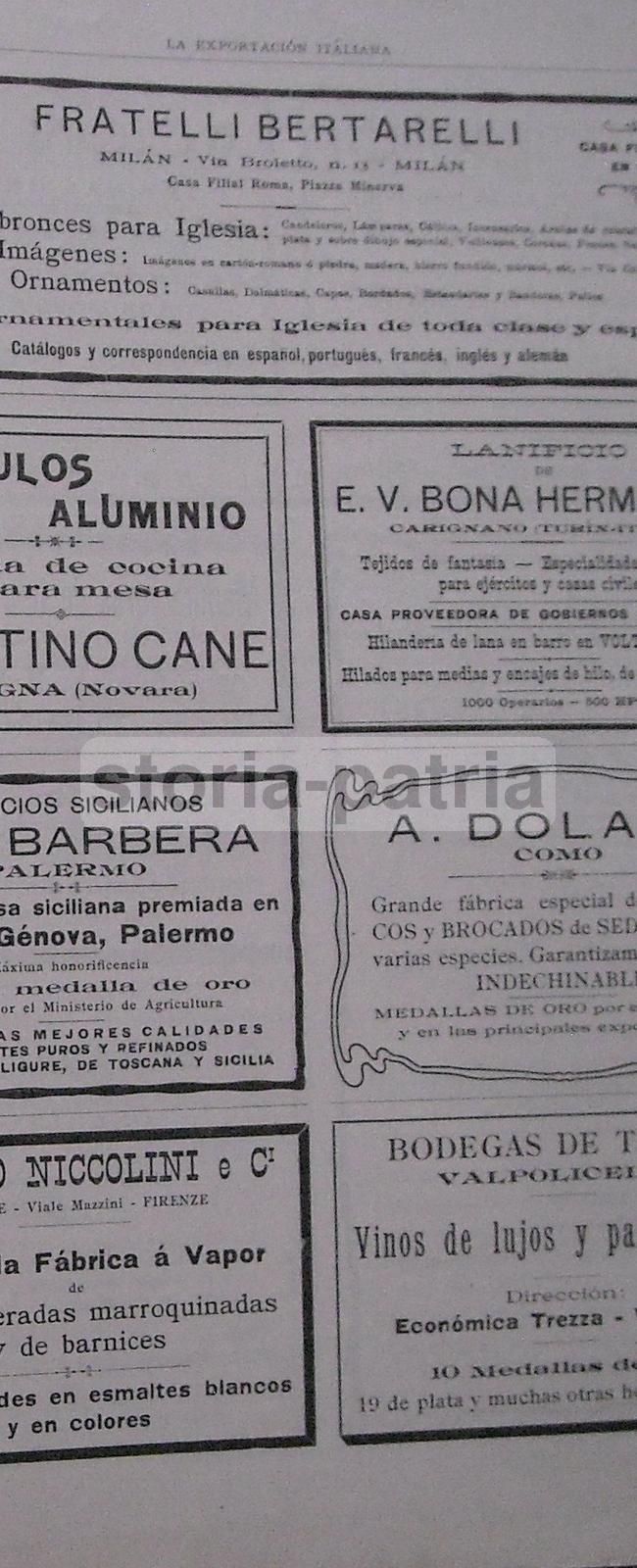 La Exportación Italiana, 1904. Rivista Dell'Unione Delle Camere Di Commercio Italiane